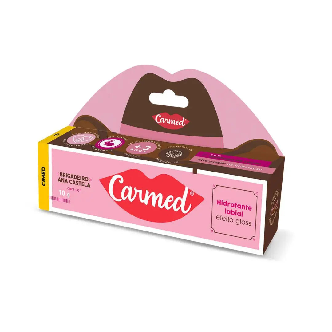 Hidratante Labial Carmed Brigadeiro Ana Castela com Cor Efeito Gloss 10g