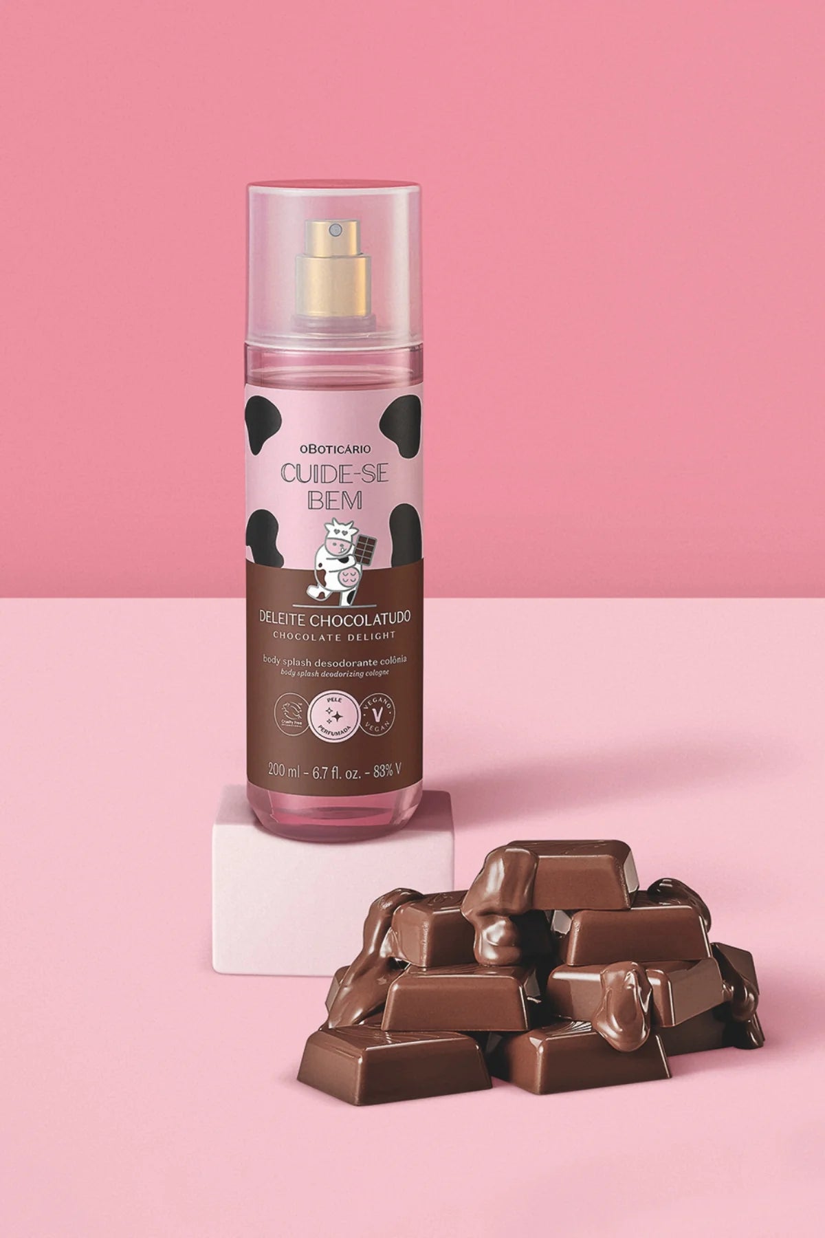 Cuide se Bem Deleite Chocolatudo Milk Body Splash 200ml