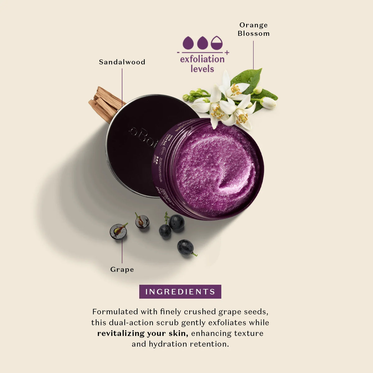 Esfoliante Corporal Nativa SPA Uva Merlot 200g