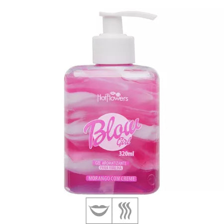 Gel Aromatizante Para Virilha Blow Girl 320ml - Morango c Creme