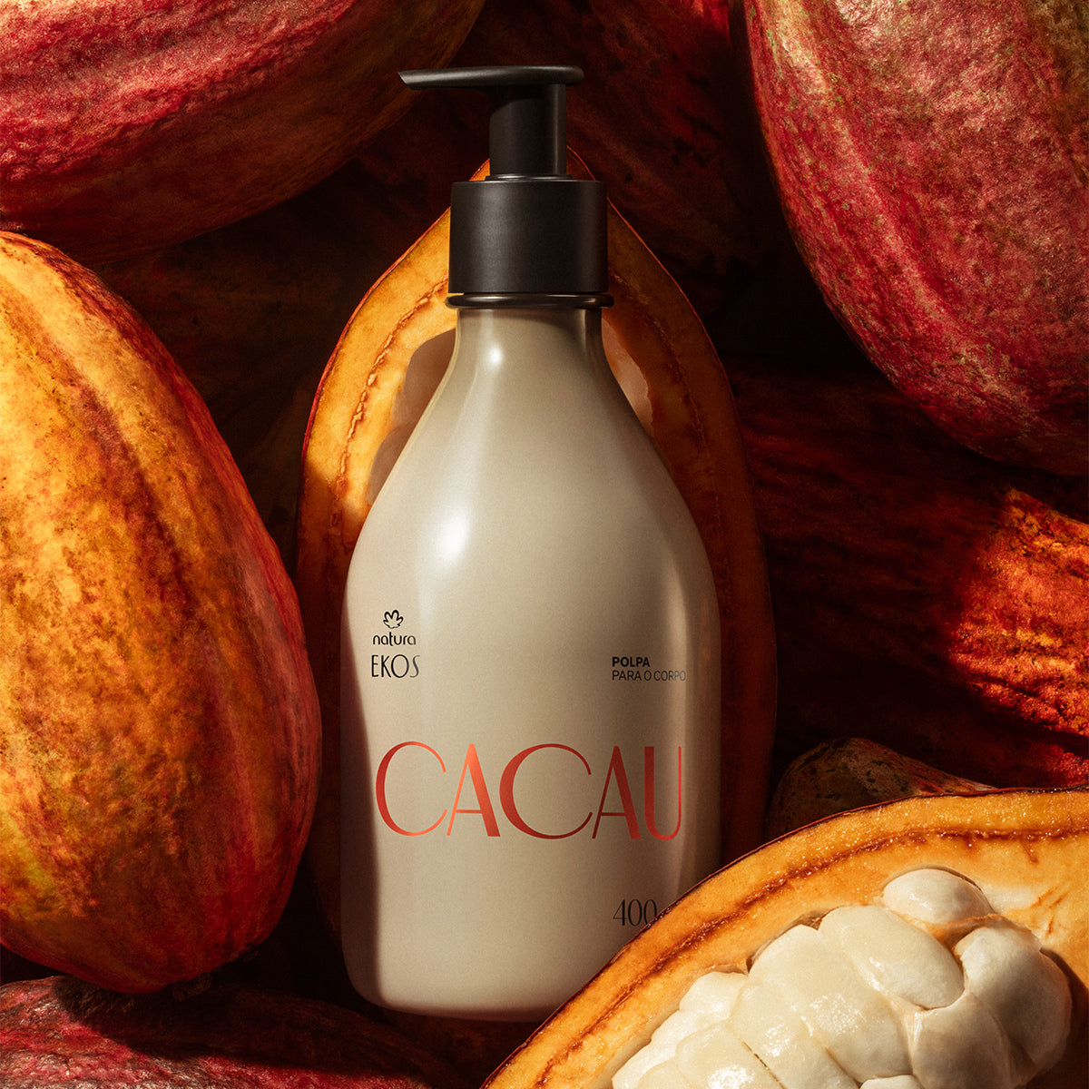 Desodorante corporal hidratante Ekos Cocoa Pulp - 400 ml