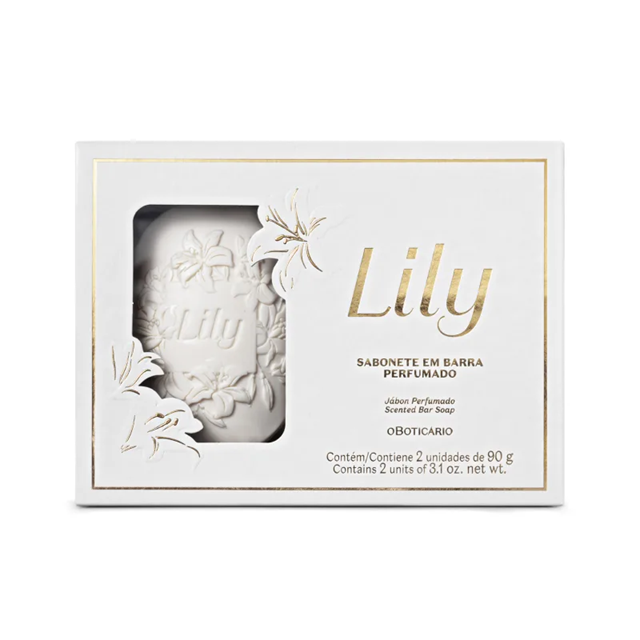 Sabonete Em Barra Perfumado Lily 2x90g