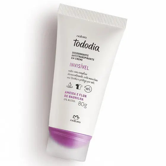 Crema desodorante antitranspirante Tododia de ciruela y flor de vainilla - 80 g
