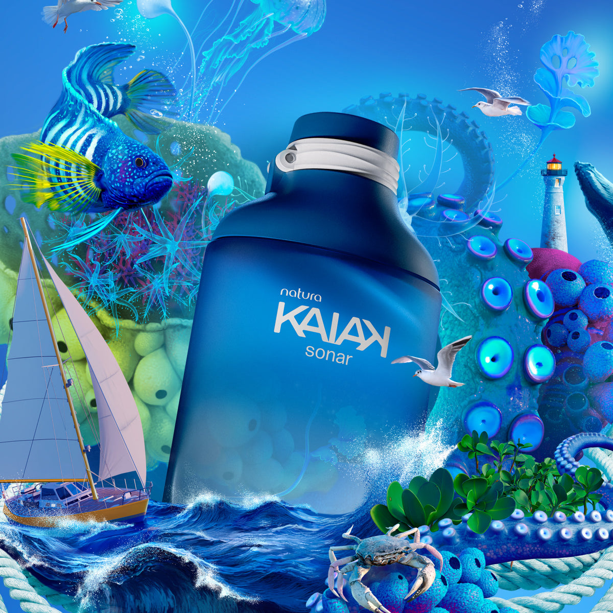 Kaiak Sonar Masculino 100 ml
