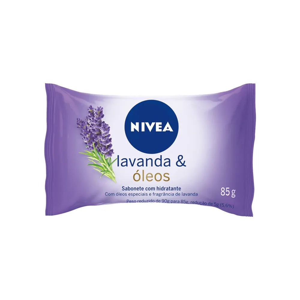 Sabonete Em Barra Hidratante Nivea Lavanda E Oleos 85g