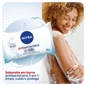 Sabonete Em Barra Nivea Antibacteriano 3 Em 1 -  85g