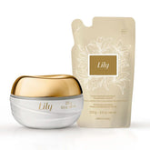 Kit Creme Acetinado Hidratante Lily 250g + Refil Creme Acetinado Lily  250g