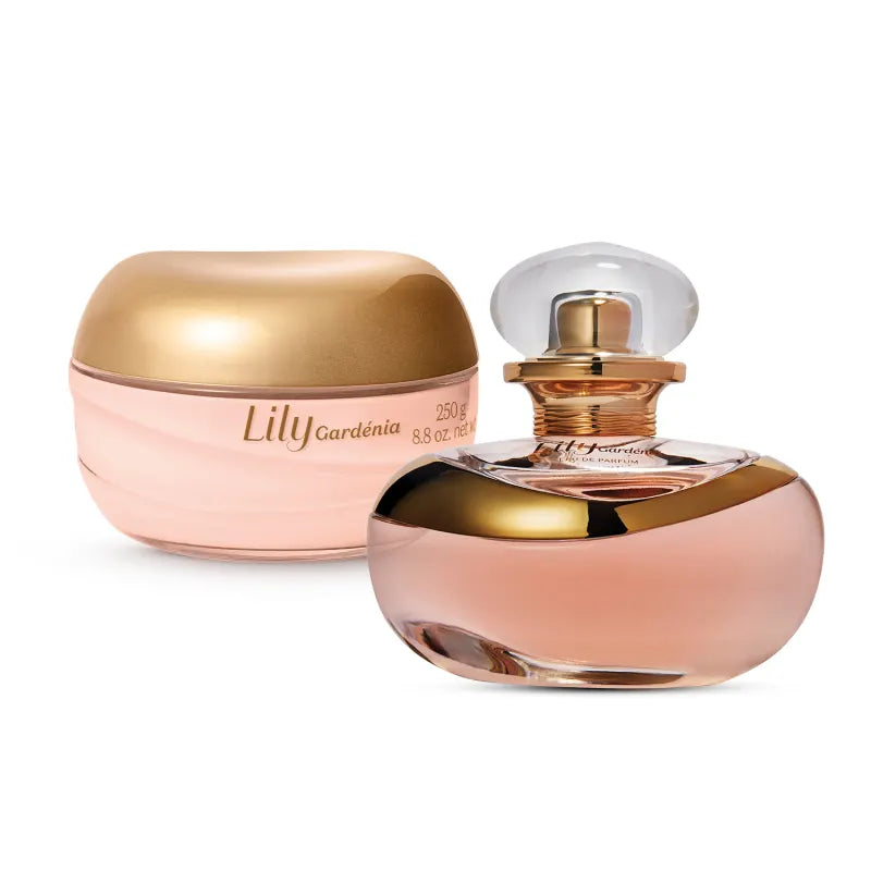 Kit Lily Gardénia Eau De Parfum 75ml + Creme Acetinado Hidratante Corporal 250g