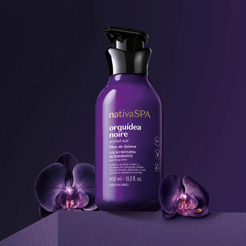 Loção Noturna Desodorante Corporal Nativa SPA Orquídea Noire 400ml