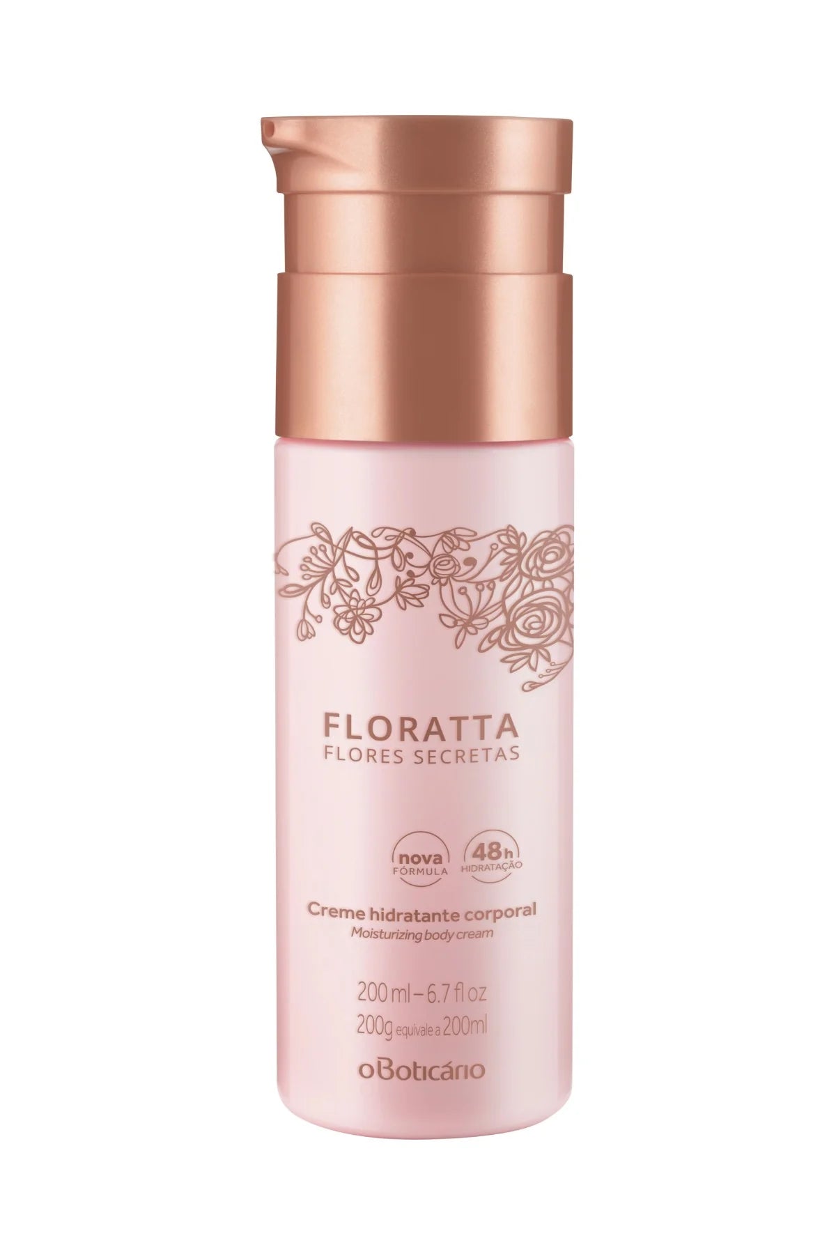 Creme Hidratante Desodorante Corporal Floratta Flores Secretas 200ml