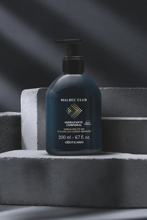 Loção Hidratante Desodorante Corporal Malbec Club, 200ml