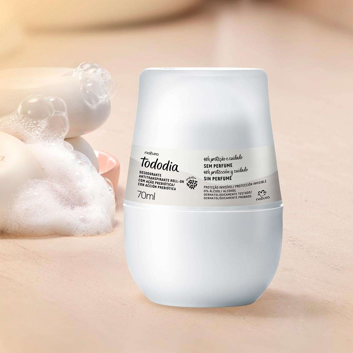 Desodorante Antitranspirante Rollon Tododia Sem Perfume 70ml