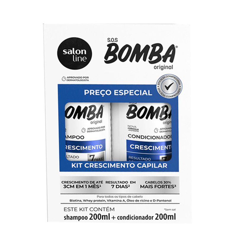 Kit SOS Bomba Shampoo  200ml + Conditioner 200ml