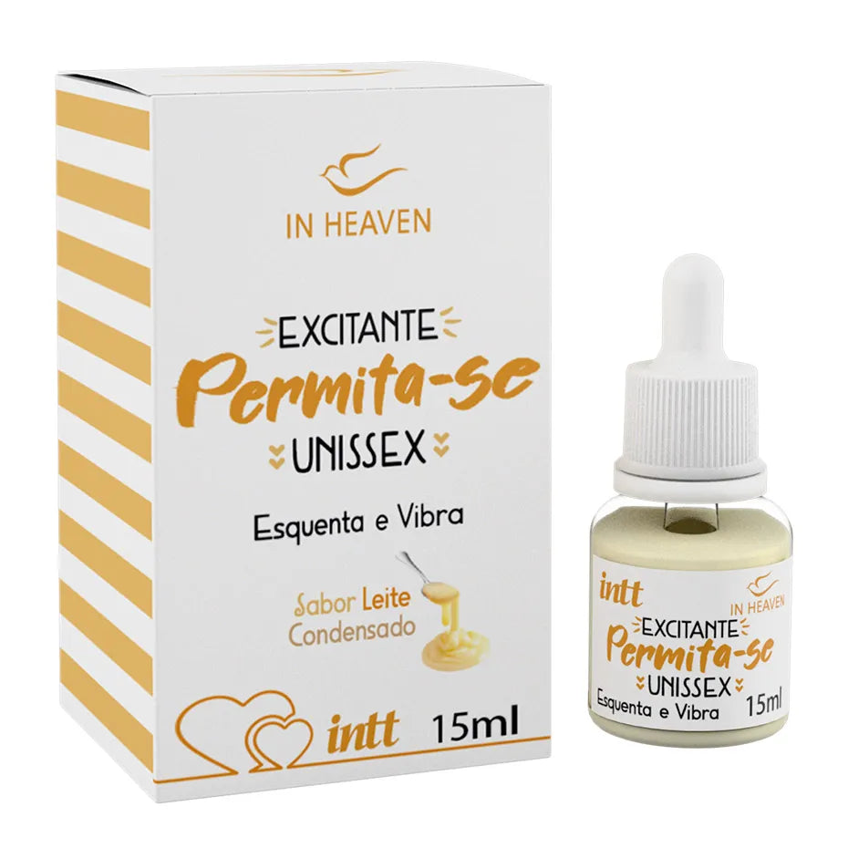 Intt in heaven permita-se lubrificante e gel íntimo sabor leite condensado 15mL 15g