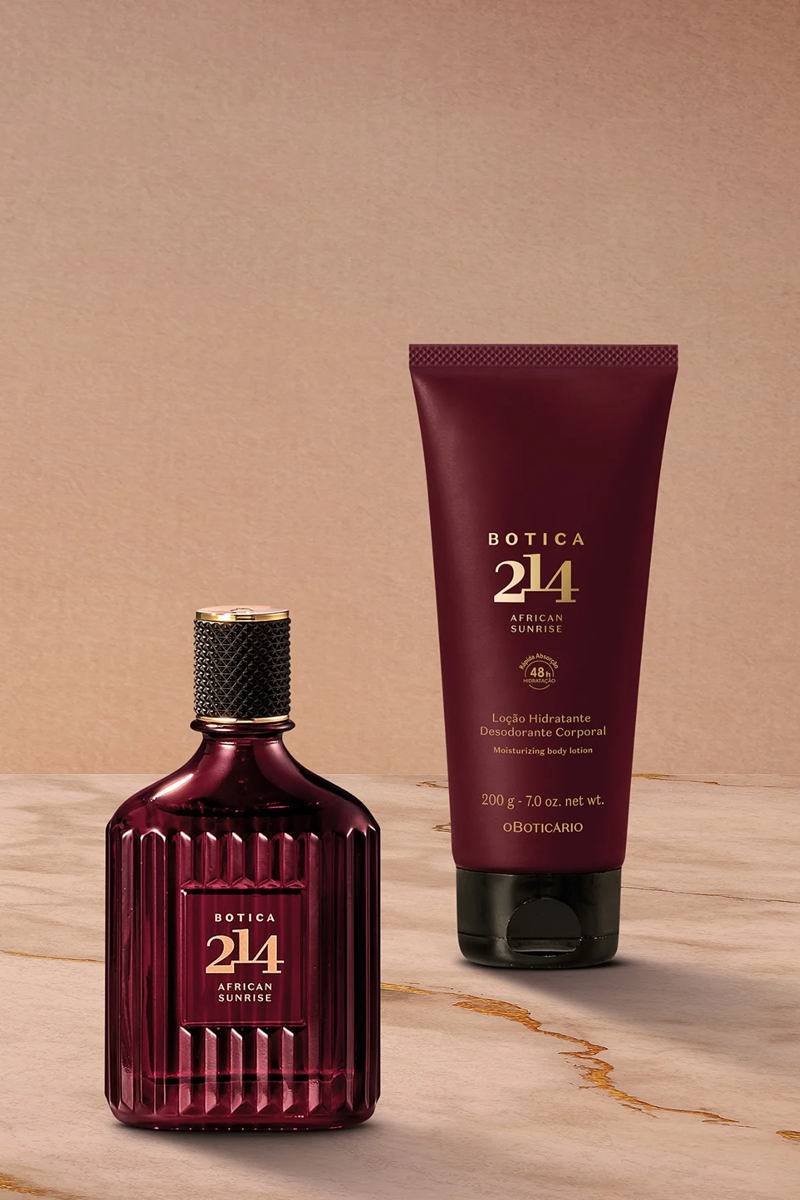 Kit 214 African Sunrise Man (perfume + hidratante)