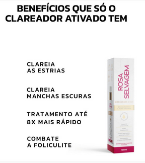 Ácido Clareador Ativado Rosa Selvagem 100ml